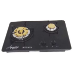 Austbo 歐之寶 AT-1500-TP/B 53厘米 嵌入式玻璃面雙頭煤氣爐 (黑色)